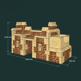 Groer Gartengrill aus Stein mit Becken - antik -...