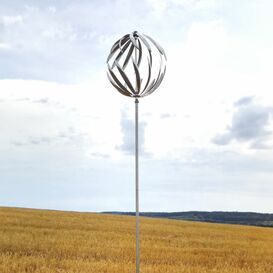 Rundes Windspiel aus Edelstahl fr den Garten - Pepo